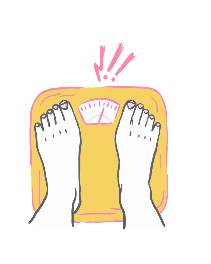 Weight-related illustration